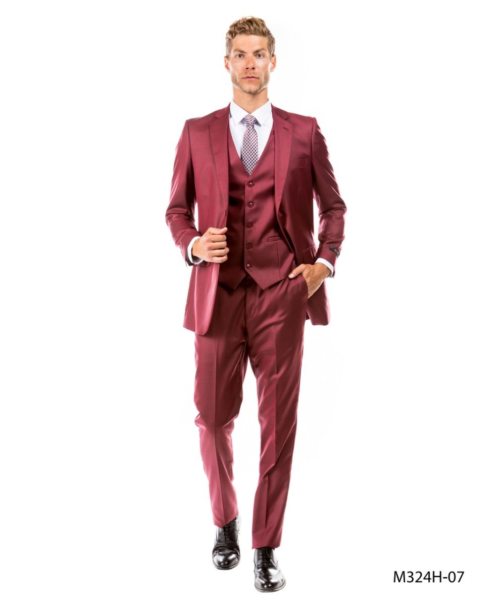 Tazio Men's Outlet 3 Piece Executive Suit - Bold Colors