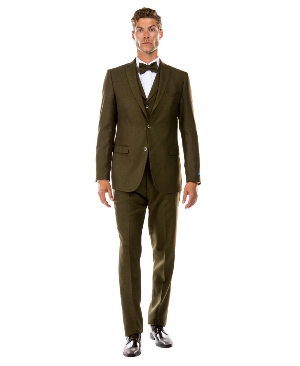 Sean Alexander Men's Outlet 3 Piece Executive Suit - Tweed Look