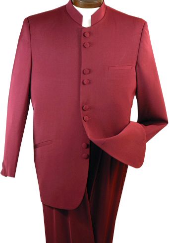 Vittorio St. Angelo Men's Outlet 2 Piece Classic Nehru Suit - 8 Button
