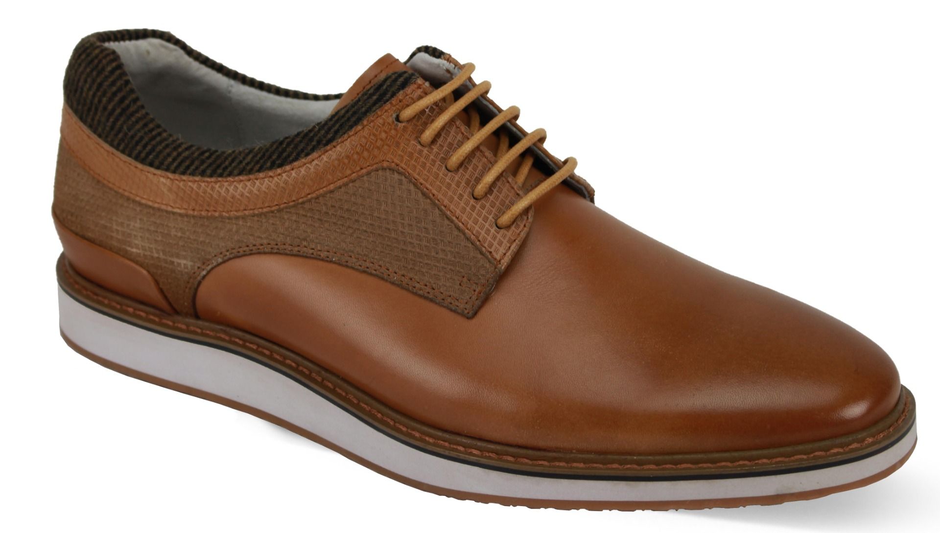 Giovanni Men's Leather Shoe - Solid Color Sneaker