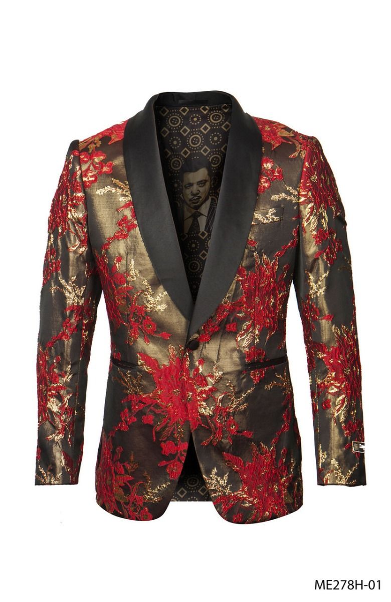 Empire Men's Luxurious Sport Coat - Gold Accents