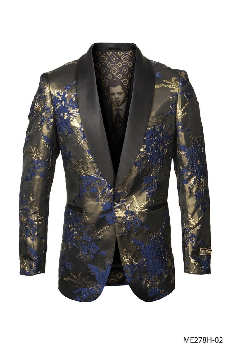 Empire Men's Luxurious Sport Coat - Gold Accents