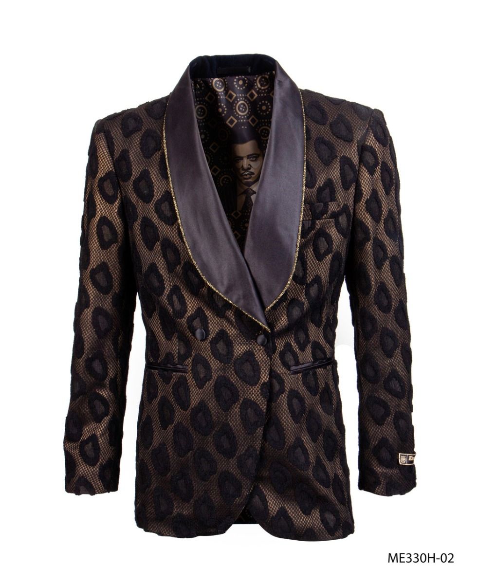 Mens leopard print sport coat sale