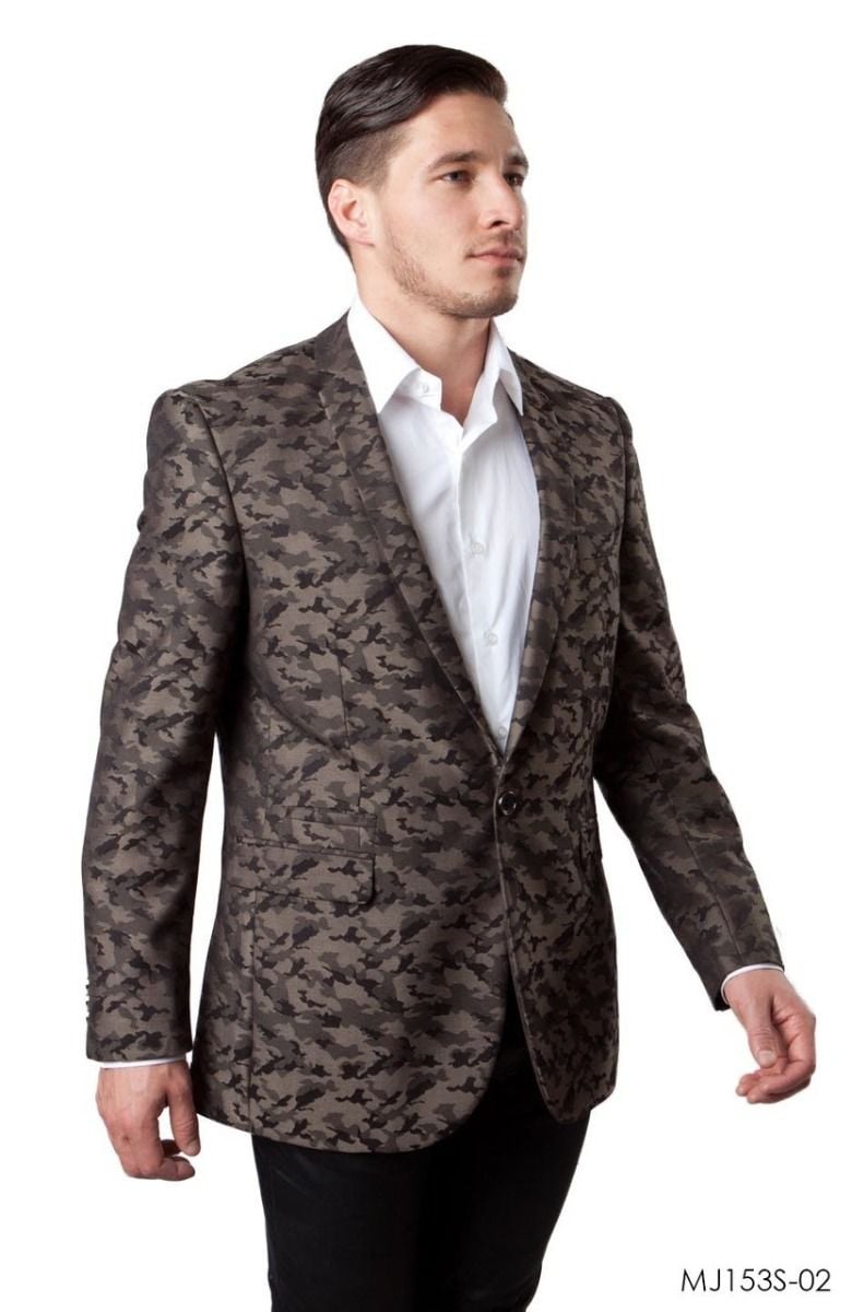 CCO Men's Outlet Classic Fashion Sport Coat - Camoflage Style