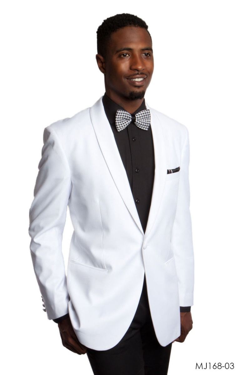 Tazio Men's Classic Fashion Sport Coat - Pure White