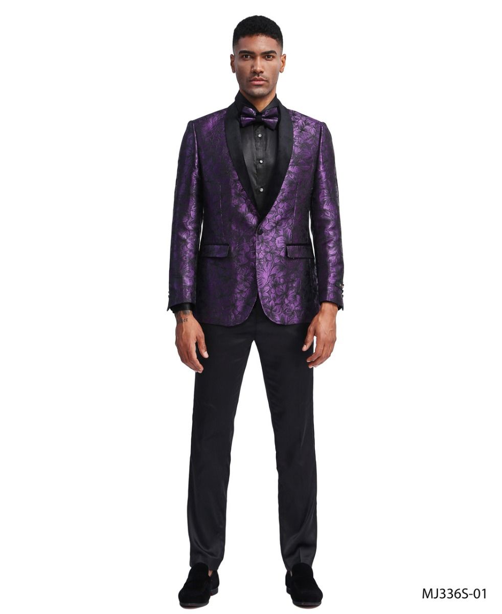 Tazio Men s Classic Fashion Sport Coat Bold Floral Design
