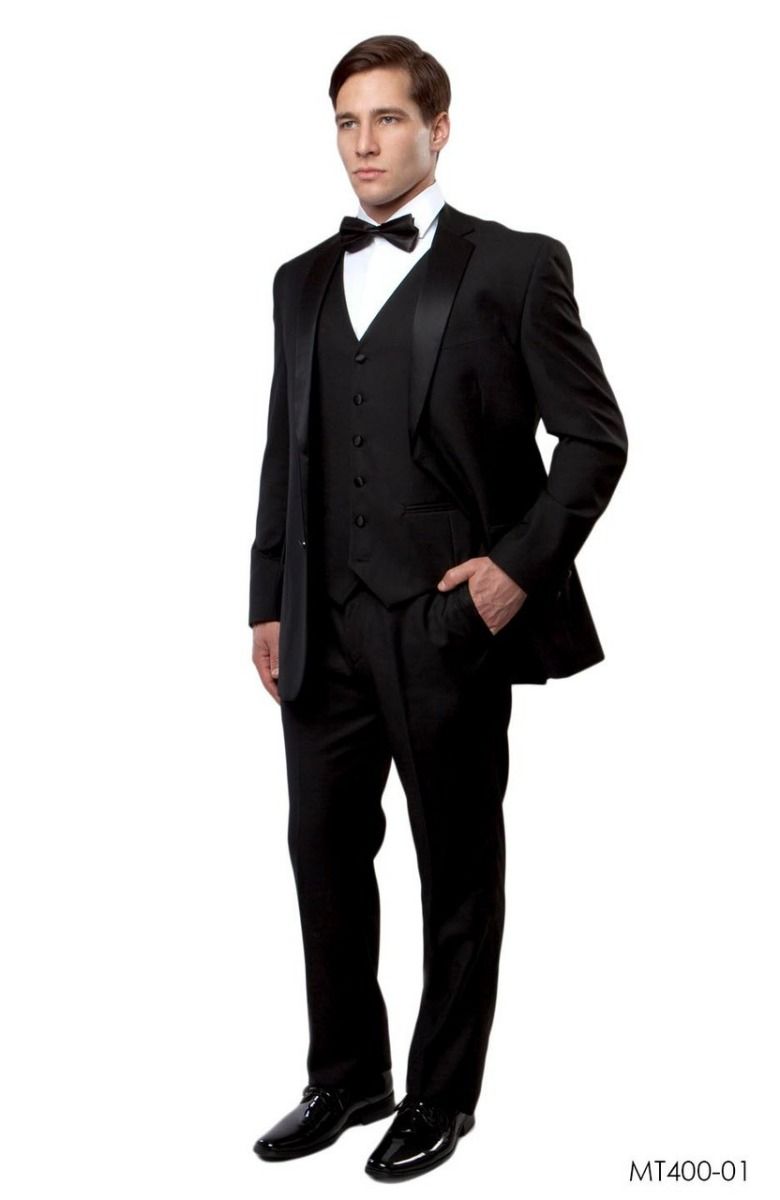 Bryan Michaels Men's 3pc Modern Fit Tuxedo - 6 Button Vest