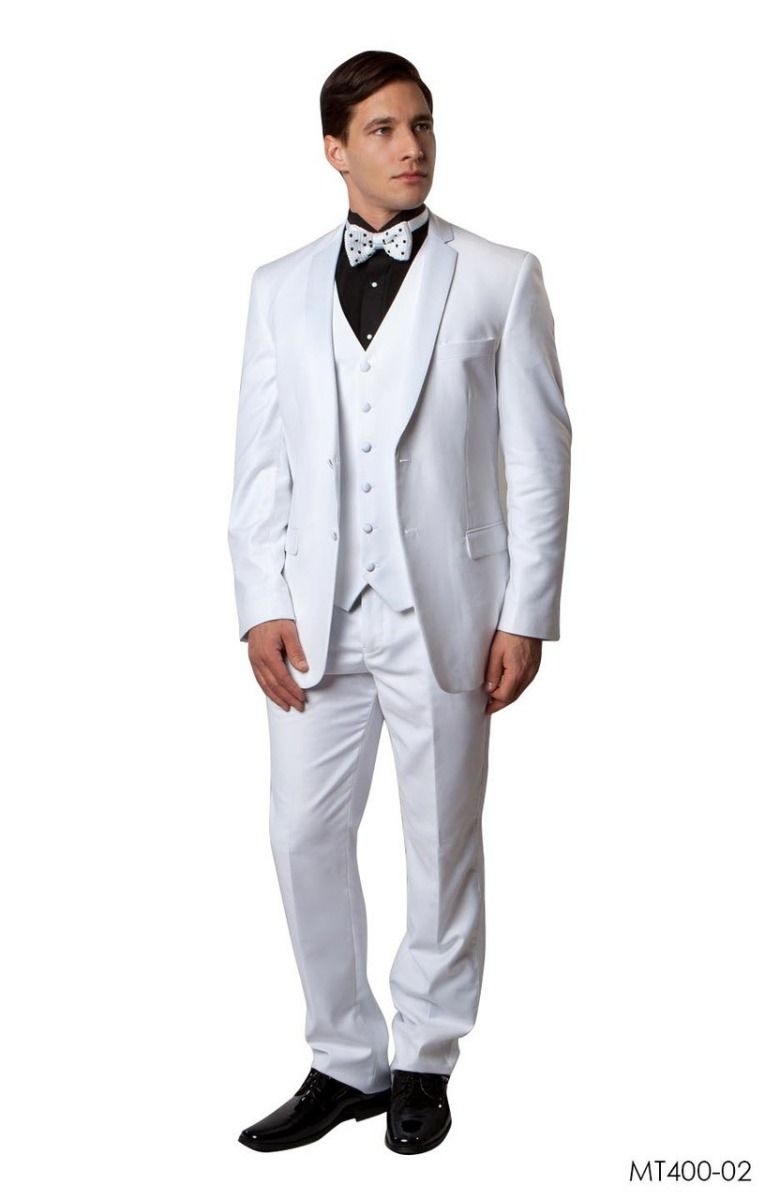 Bryan Michaels Men's 3pc Modern Fit Tuxedo - 6 Button Vest