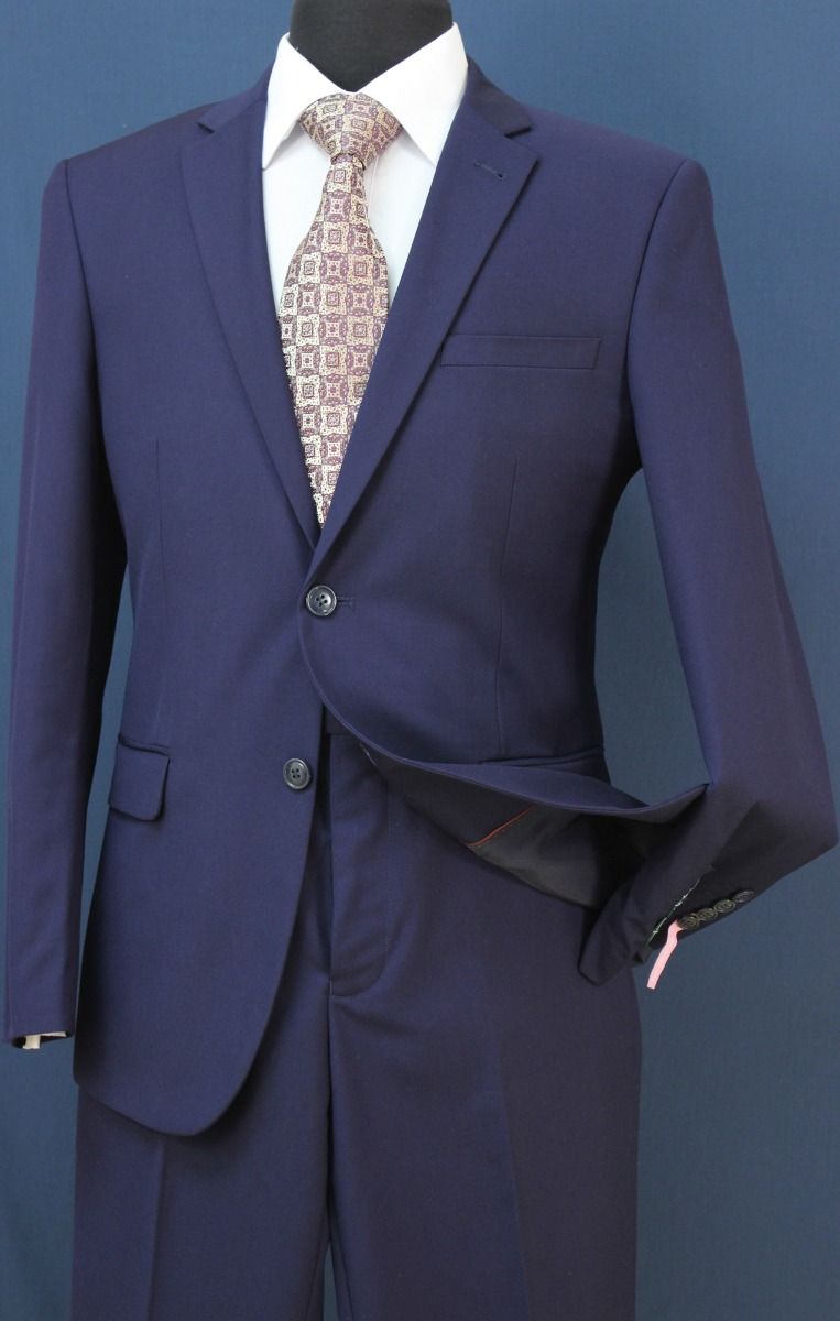Loriano Men's 2pc Slim Fit Executive Outlet Suit - Modern Style