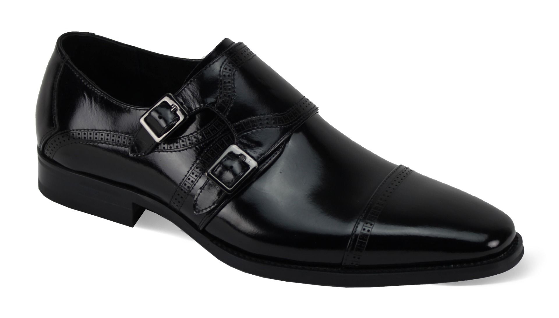 Giovanni Men's Leather Dress Shoe - Split Buckle