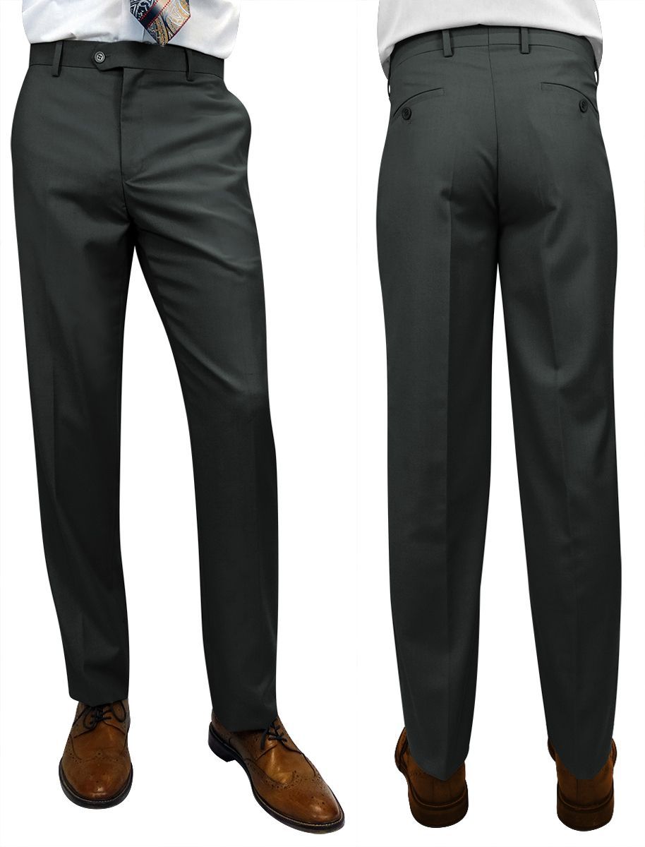 Statement Men's Outlet Modern Fit Pants - Flat Front Slacks