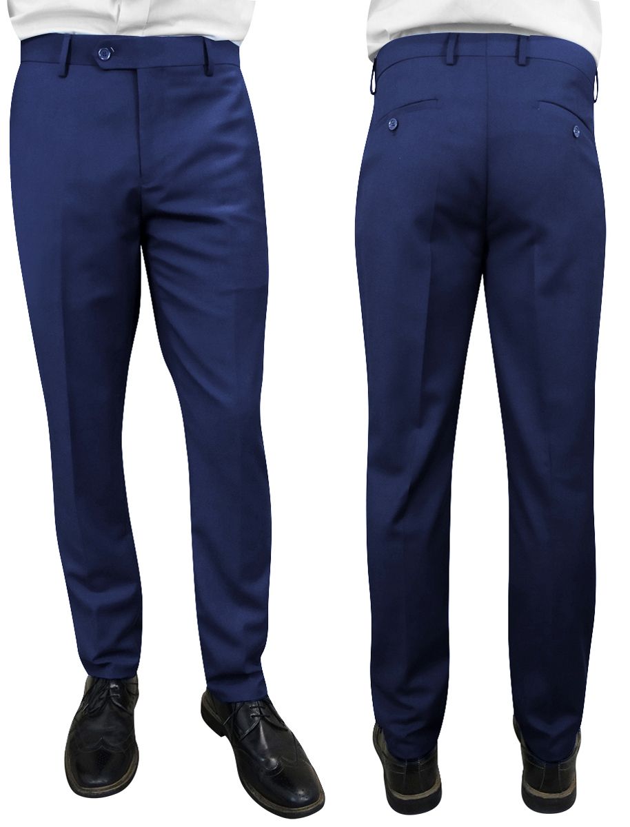 Statement Men's Modern Fit Pants - Flat Front Slacks