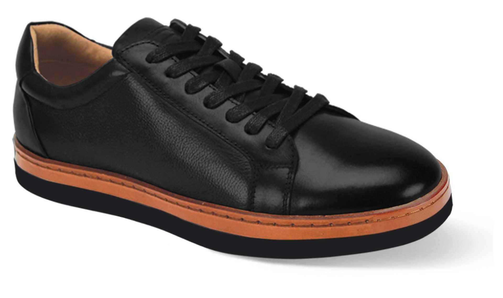 Giovanni Men's Leather Sneaker Style Shoe - Matching Sole