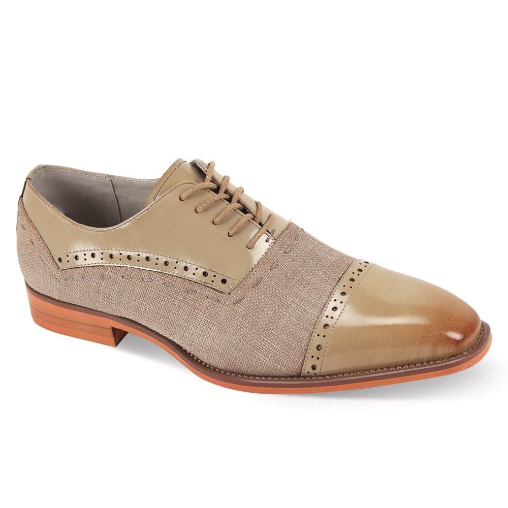 Giovanni Men's Leather Dress Shoe - Stitching Detail