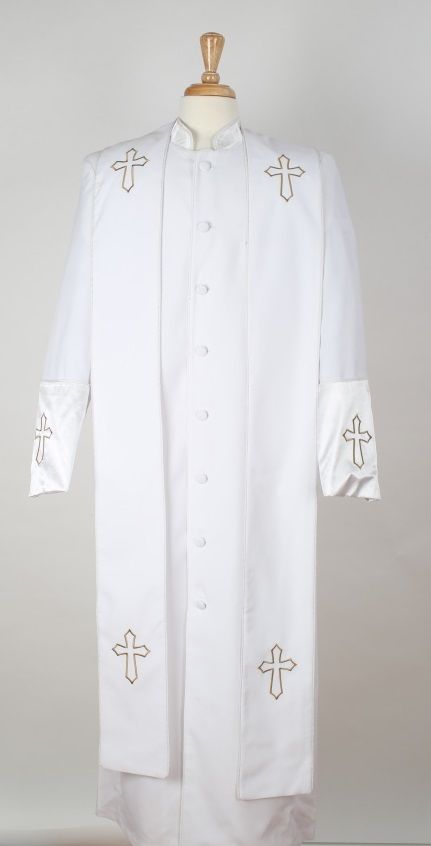 Tony Blake Men's Outlet Church Robe with Stole - Pastor Church Robe