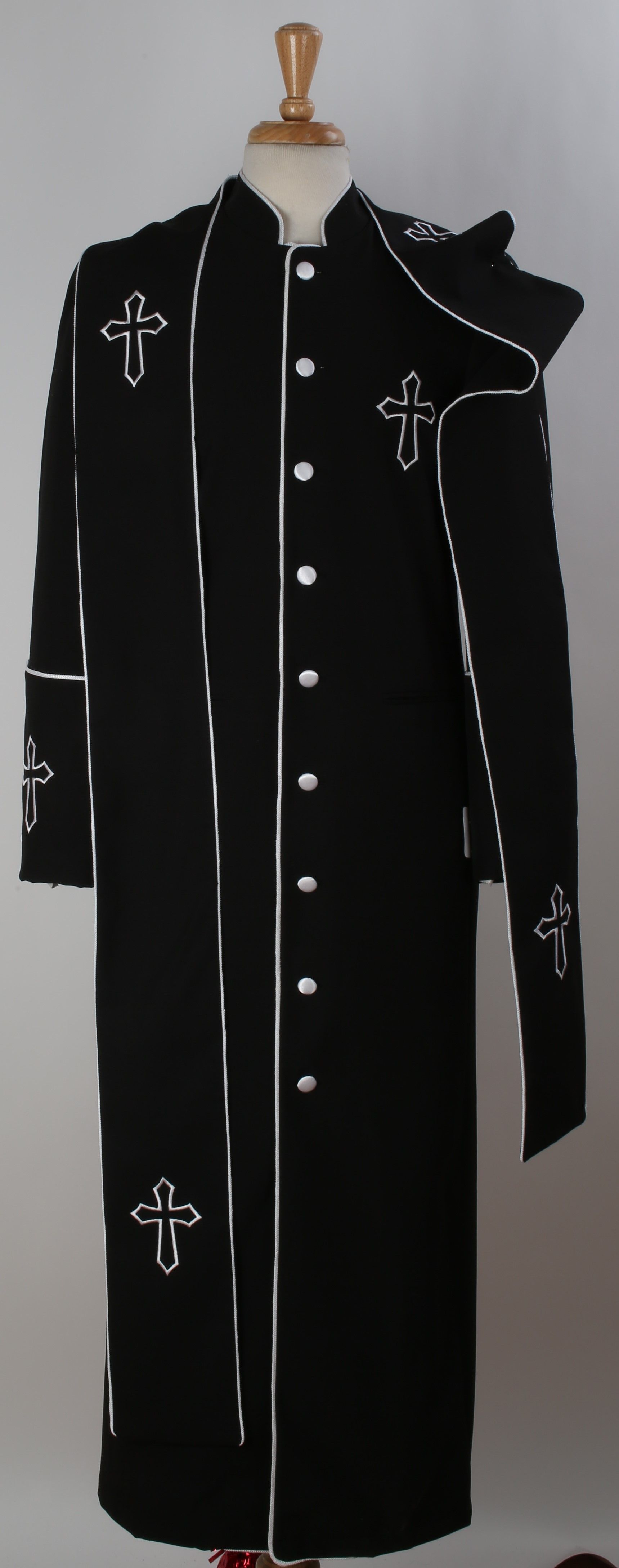 Mens Church Robe - Multiple Colors Available White ~ Red main image 1