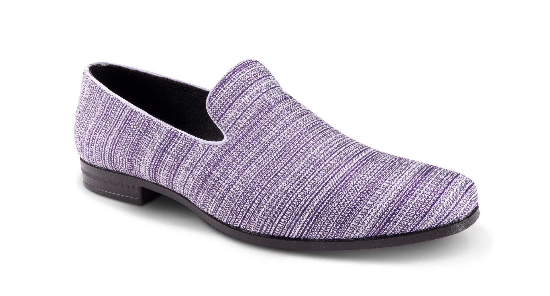 Montique Men's Fashion Loafer - Textured Stripes