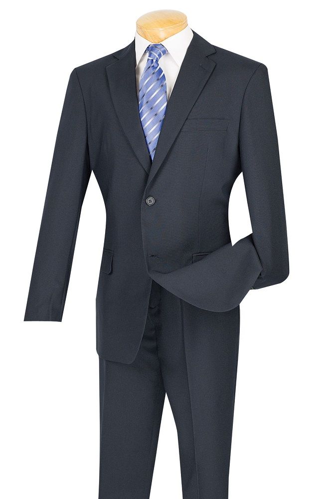 Vinci Men's 2 Piece Poplin Discount Suit Big and Tall Sizes