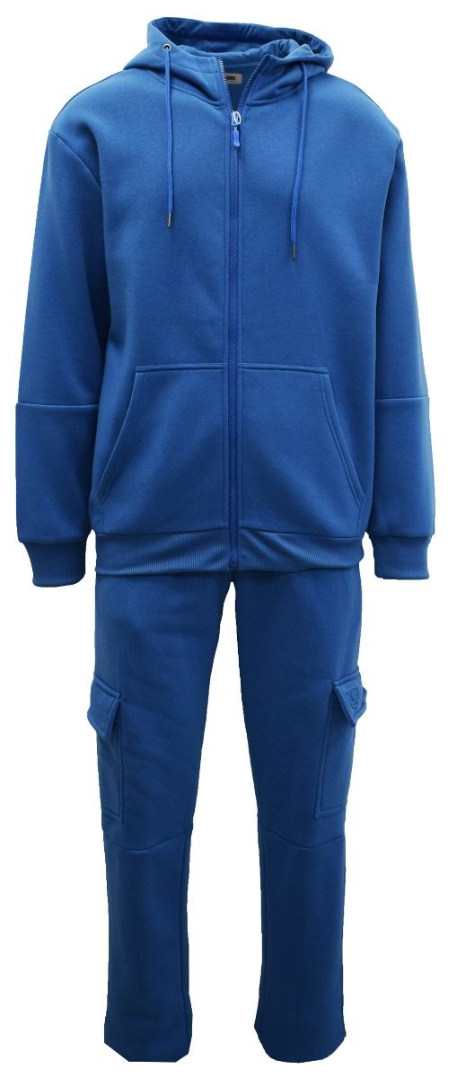 Stacy Adams Men's 2 Piece Athletic Walking Suit - Fleece Set