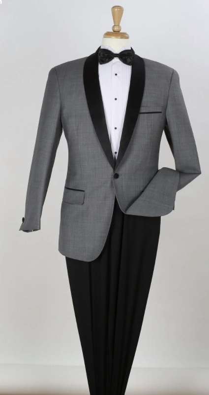 Apollo King Men's 2pc 100% Wool Outlet Tuxedo - Fashion Compose Style