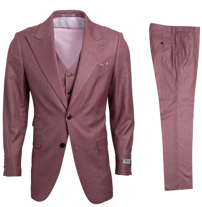 Stacy Adam's Men's 3 Piece Executive Slim Suit - Bold Color