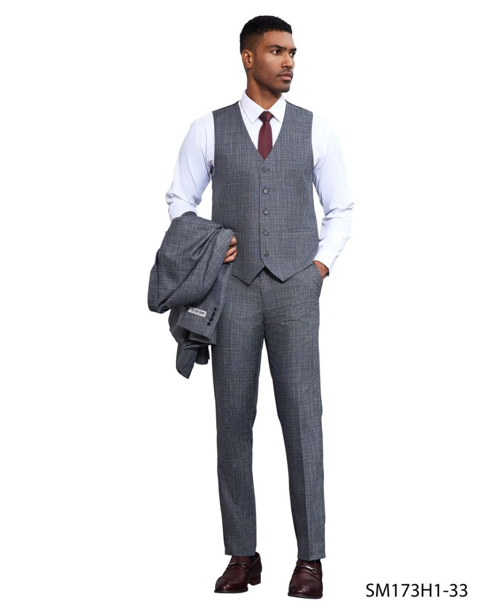 Stacy Adams Suit Hybrid Fit Suit Medium Grey