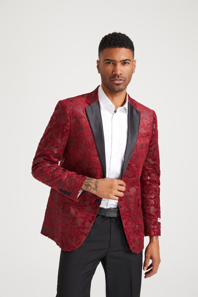 Stacy Adams Men's Hybrid Fit Sport Coat - Fashion Paisley