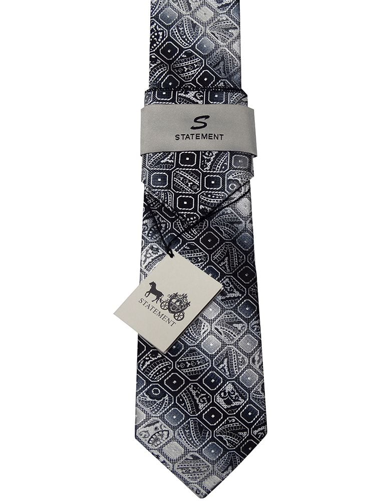 Statement Classic Tie Set- Abstract Checker