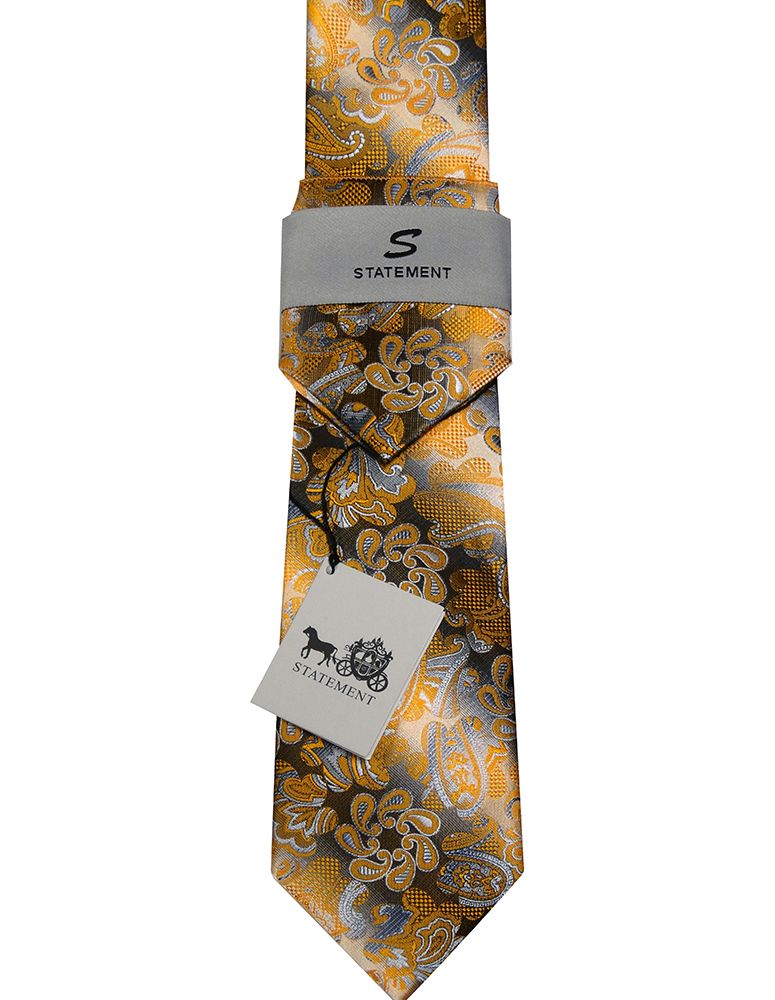 Statement Classic Tie Set- Floral Jacquard