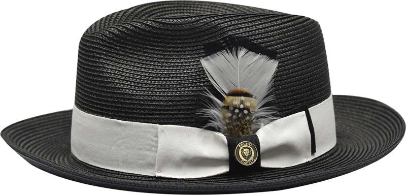 Bruno Capelo Men's Fedora Style Straw Hat - Two Tone