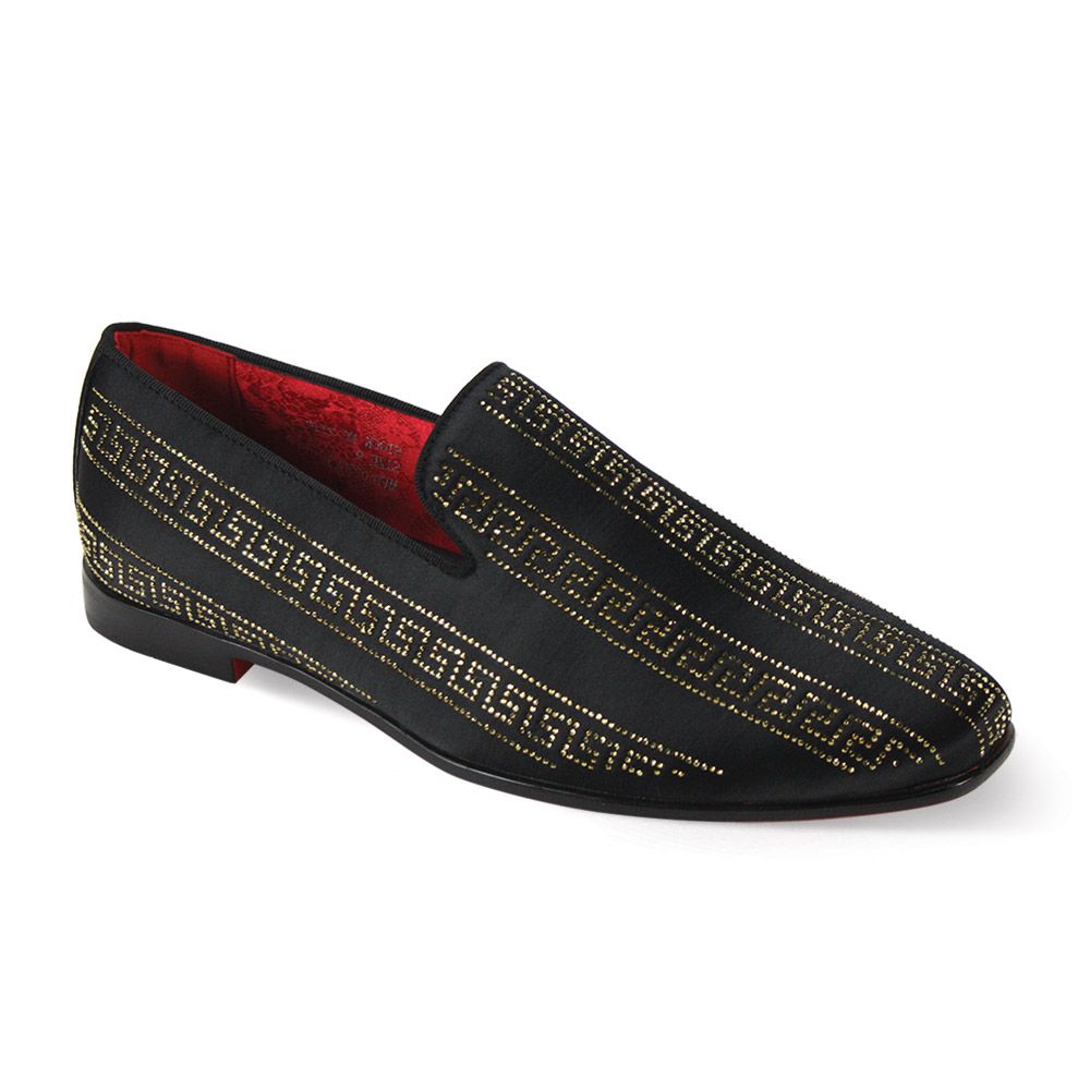 After Midnight Men s Fashion Dress Shoe Crystal Studded Satin