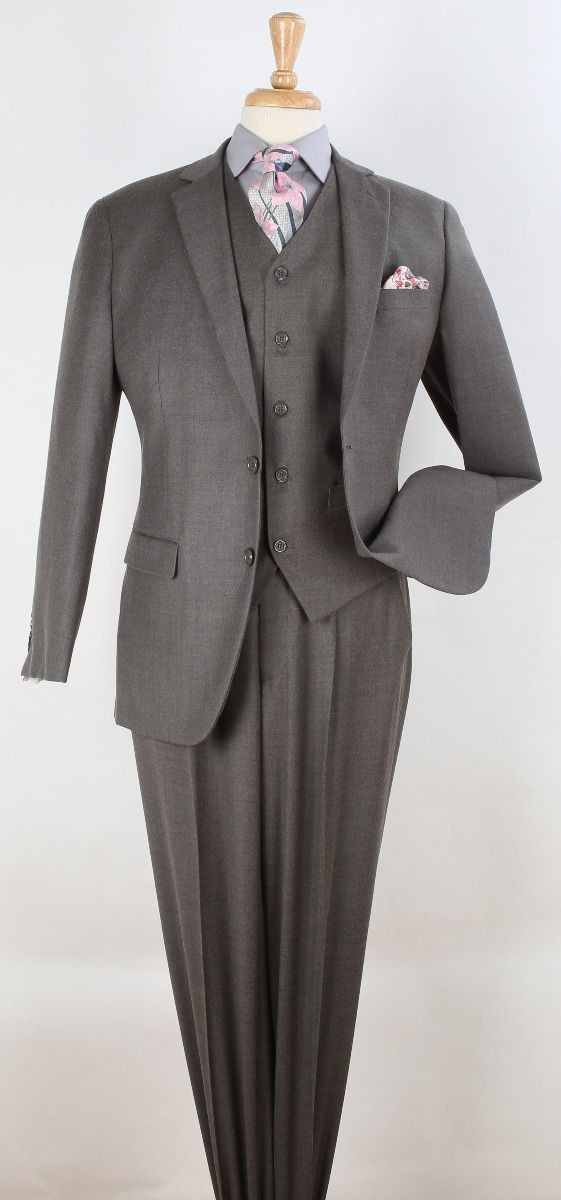 Apollo King Men's 100% Wool Outlet Suit - Classic Executive