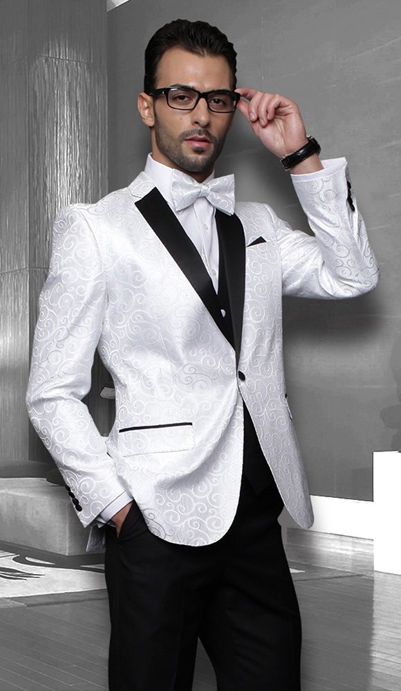 3 Piece White Business Single Breasted Suit – Mr CEO Collections