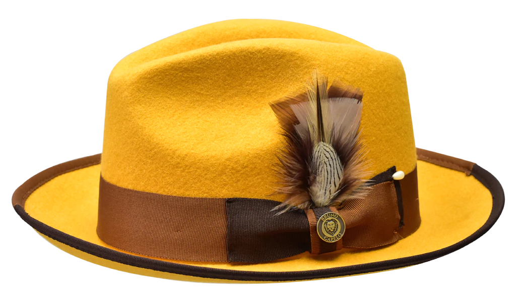 Bruno Capelo Men's Fedora Style Wool Hat - Firm Australian Wool