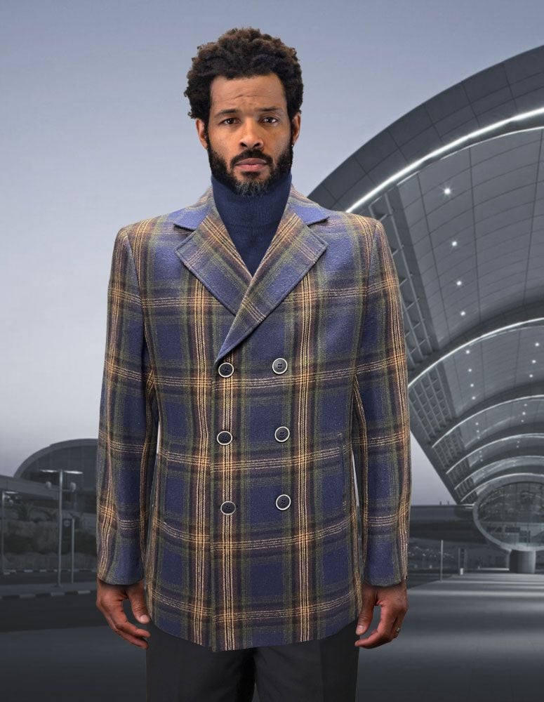 Henholdsvis Victor Spytte Statement Men's 3/4 Length 100% Wool Top Coat - 6 Button Jacket