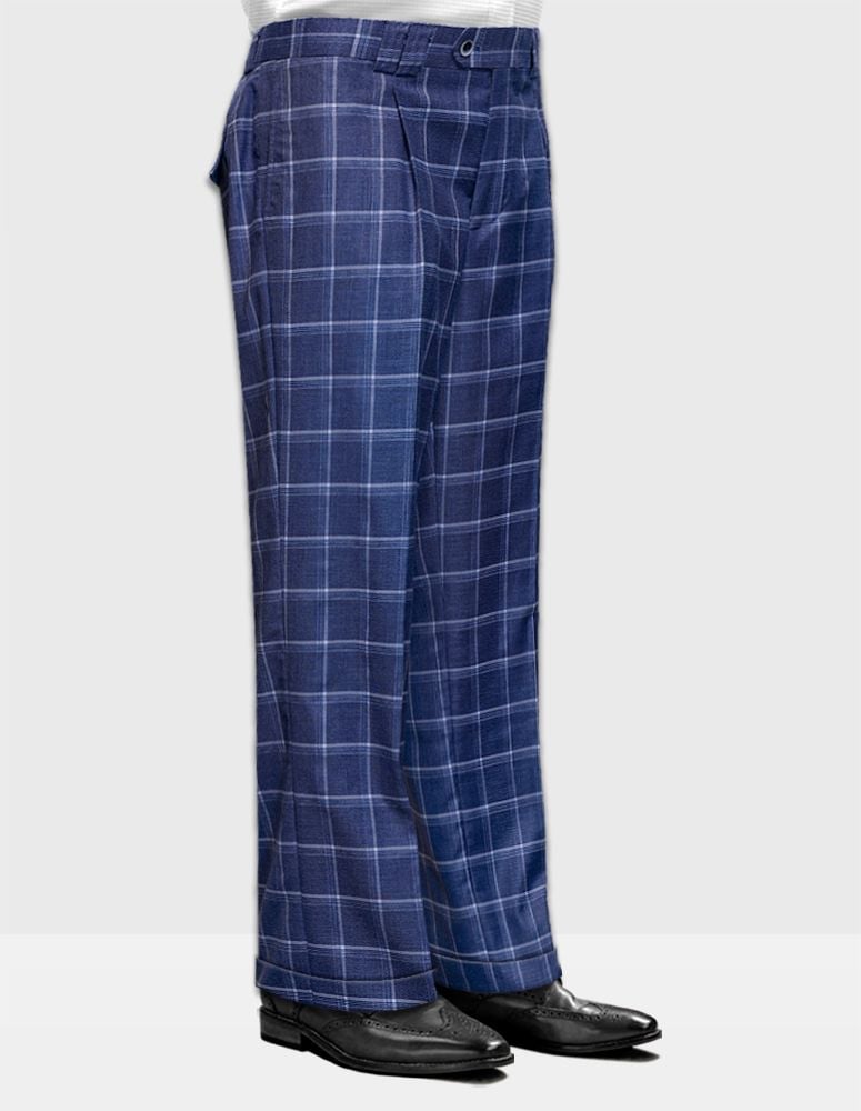 Statement Men's Outlet 100% Wool Pant - Pleated Wide Leg
