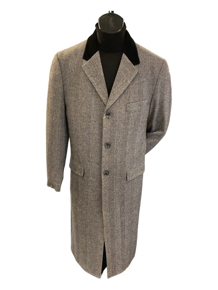 XXIOTTI Men's Cashmere Blend Full Length Top Coat