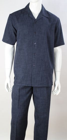 CCO Men's 2 Piece Walking Suit - Denim Pattern