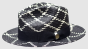 Bruno Capelo Men's Fedora Style Straw Hat - Cross Stitch Weave