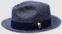 Bruno Capelo Men's Fedora Style Straw Hat - Tone on Tone