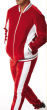 Stacy Adams Men's 2 Piece Athletic Walking Suit - Bold Accent Stripe