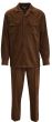 Stacy Adams Men's 2 Piece Suede Feel Walking Suit - High Quality Fabric