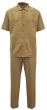 Silversilk Men's 2 Piece Short Sleeve Walking Suit - Textured Diamonds