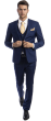 CCO Men's Outlet 3 Piece Skinny Fit Suit - Notch Lapel