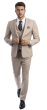 CCO Men's Outlet 3 Piece Skinny Fit Suit - Notch Lapel