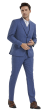 Tazio Men's Outlet 3 Piece Skinny Fit Suit - Banker Pinstripe