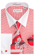 Karl Knox Men's French Cuff Shirt Set - Light Checker