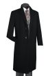 Vinci Men's Full Length Top Coat - Cashmere Blend