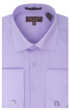 Lilac Spread Collar Dress Shirt Mens French Cuff Button Up Shirts
