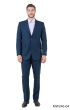 CCO Men's Outlet 2 Piece Modern Fit 100% Wool Suit - Solid Colors